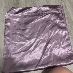 Silky Purple Scarf Top